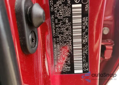 2023 Toyota Corolla Le из США, поврежденный, VIN JTDBDMHE4PJ003475